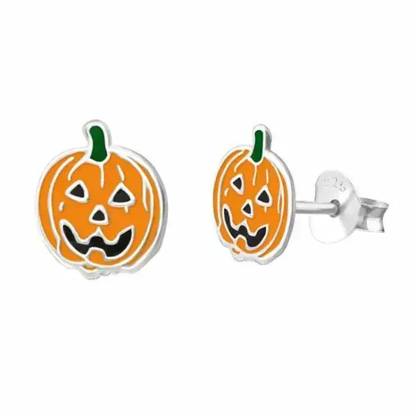 Hopeakorvakorut halloween kurpitsa - hopeakorvakorut
