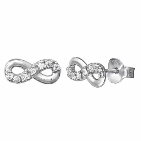 Hopeakorvakorut infinity-symboli - hopeakorvakorut
