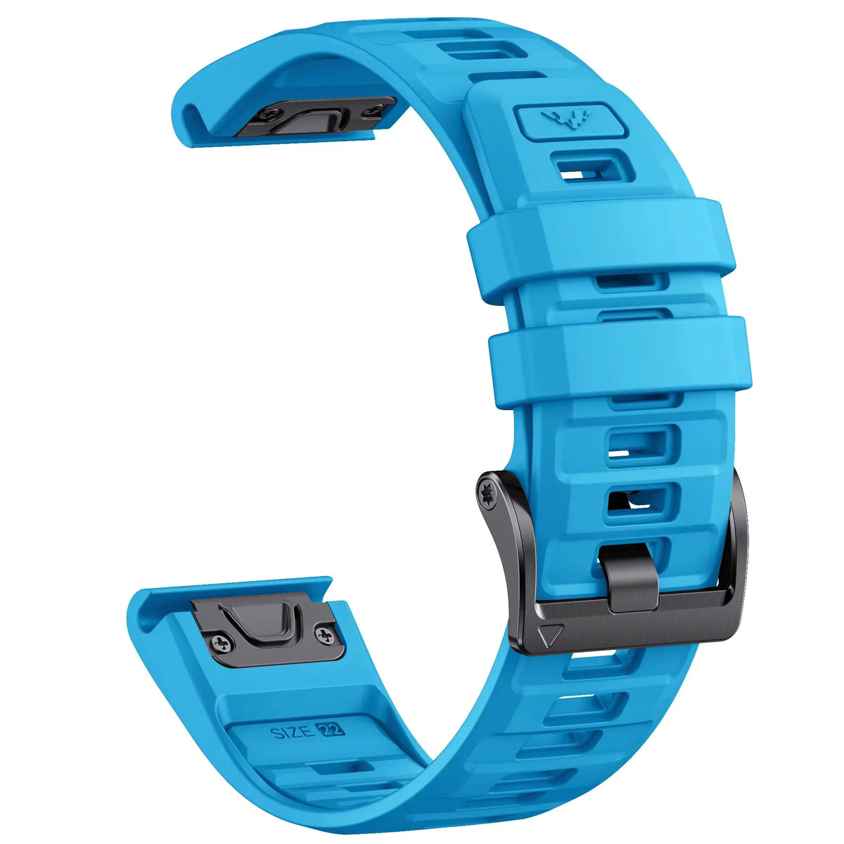 Sisu Fortis Garmin Fenix silikoniranneke pikakiinnityksellä, sininen, 22 mm HM Koru