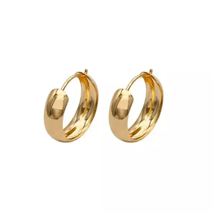 Kultaiset korvarenkaat 14K keltakulta 13 mm HM Koru