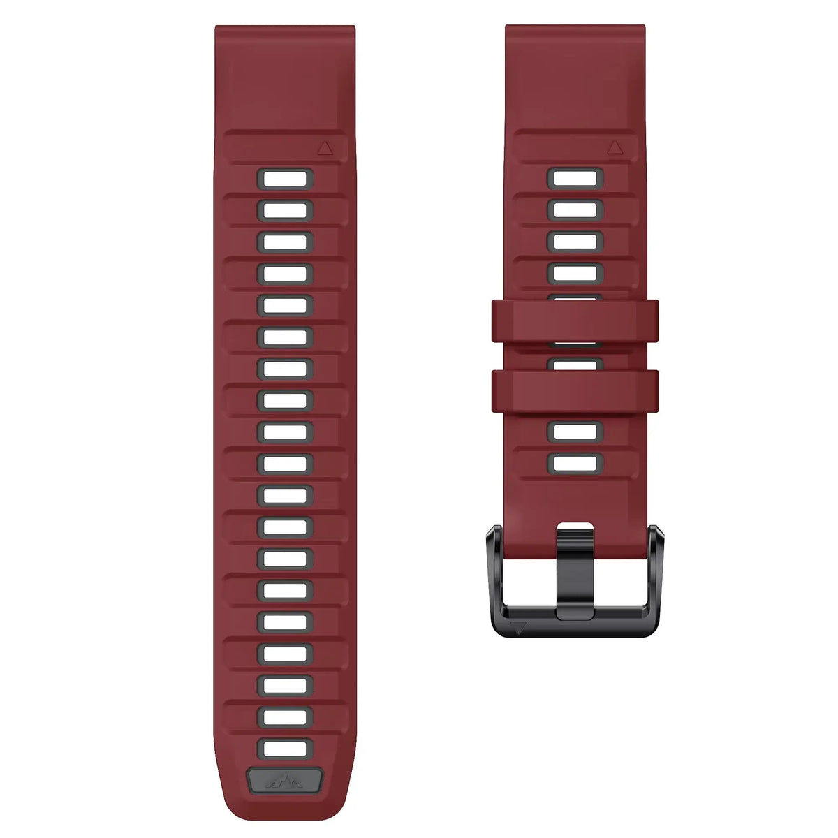 Sisu Mist Garmin Fenix silikoniranneke pikakiinnityksellä, tummanpunainen, 20 mm HM Koru